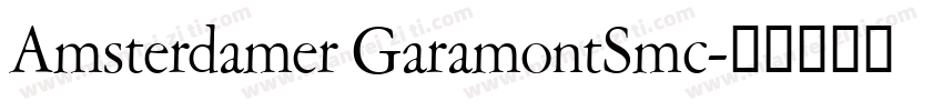 Amsterdamer GaramontSmc字体转换